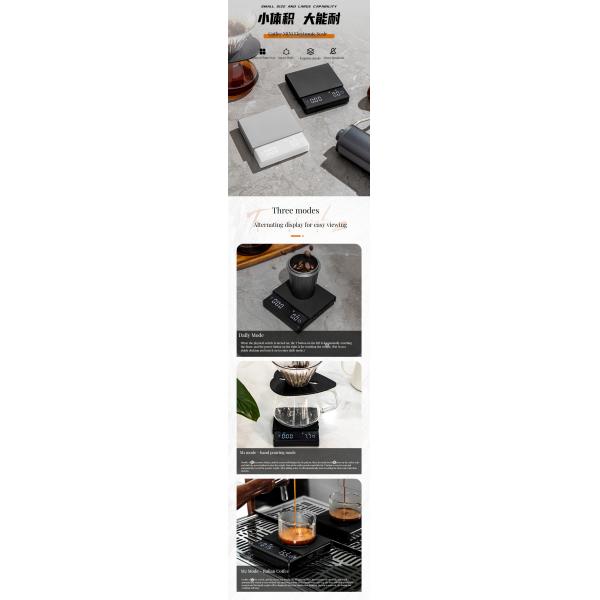 Digital Kitchen Scale for Precise Drip Coffee Weight Measurement in Electric Kitchen