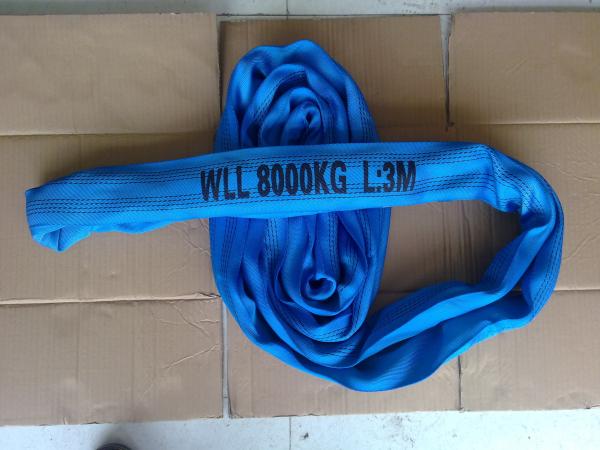 High Strength Polyester Endless Slings With Flat Woven Pattern On Sleeve