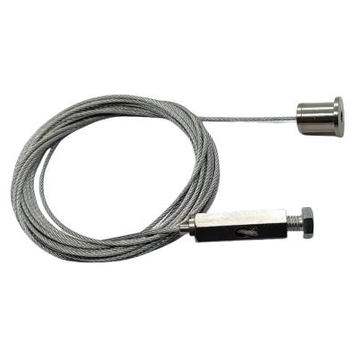 Stainless Steel Suspended Wire Ceiling Lighting System Kit