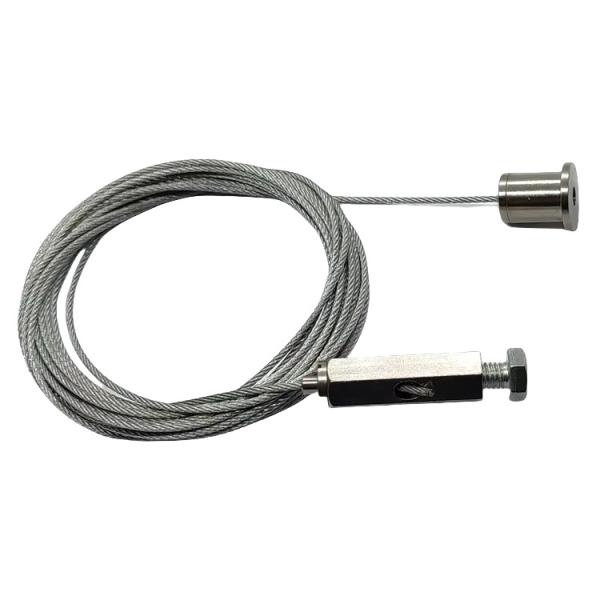 Stainless Steel Suspended Wire Ceiling Lighting System Kit