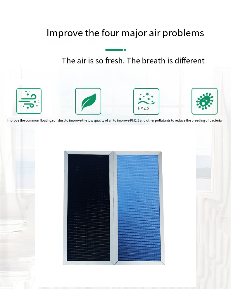 Aluminum Honeycomb Nano Photocatalytic Tio2 Air Filter for UV Light Activated Removal of Formaldehyde and TVOC