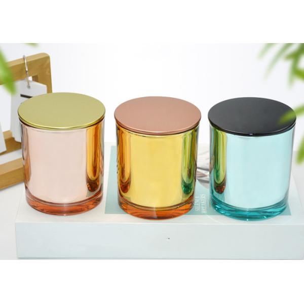 Black Empty Candle Jars with Lid and Boxes Packaging Glossy Black Glass Candle Jar