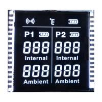 Prix d'usine Écran personnalisé VA Segment LCD Affichage couleur PIN Blanc Rétroviseur pour thermomètre alimentaire