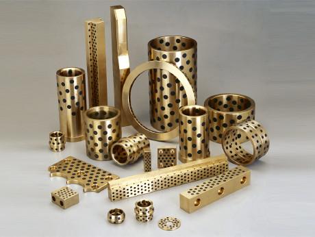 CuZn25AI5Mn4Fe3 Graphite Plugged Bronze Bushings For Mine Exploiting Equipments