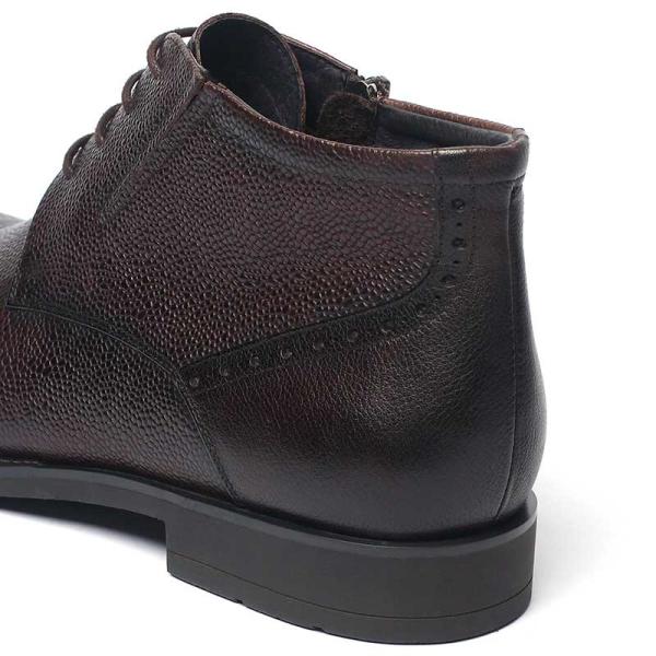 Coffee Fashionable Durable Mens Genuine Leather Boots