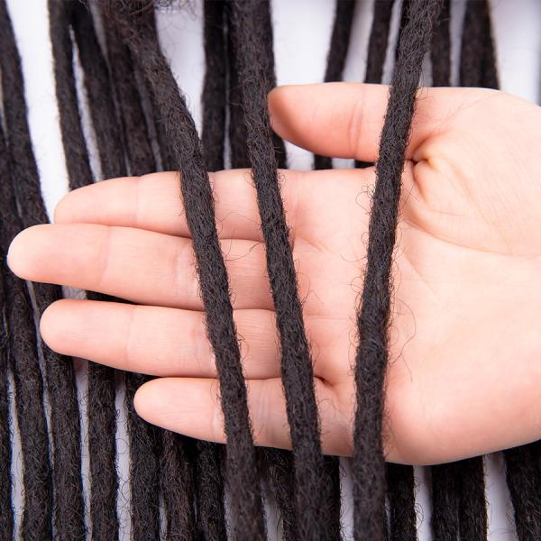 Human Hair Extention Dreadlocks Style with Curly Ends Black Hair Style Dreadlocks