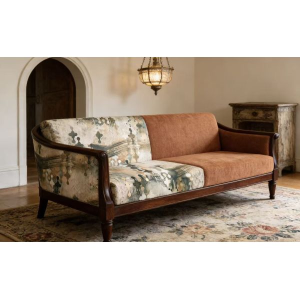 Italian Renaissance-Inspired European Vintage Printed Velvet for Furniture