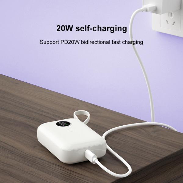 Portable Fast Charging Power Bank 10000mAh Mini With Output 5W 7.5W And Wireless