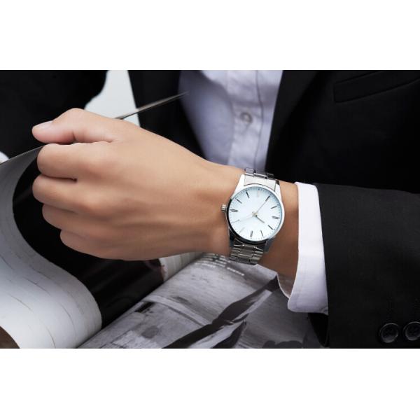 CE / RHOS Mens Quartz Watch Stainless Steel Band 3atm Waterproof