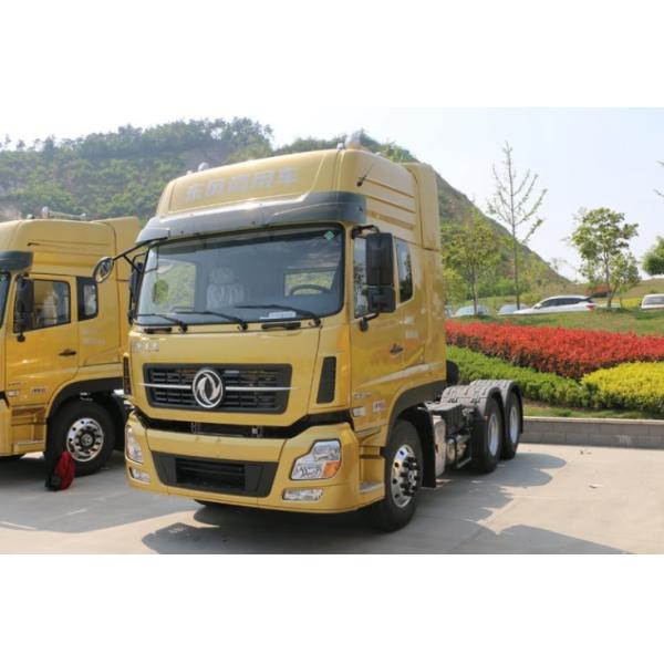 Yellow 10 Wheels Prime Mover Truck 6x4 Drive Mode LHD RHD 375HP CCC Certified