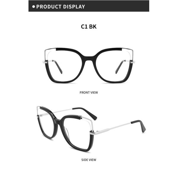 Уникальные стекла металла и ацетата глаза кота гибкие с ясными объективами