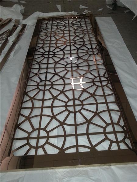 Stainless steel wall panels home screen manufacturers custom color laser cutting partition