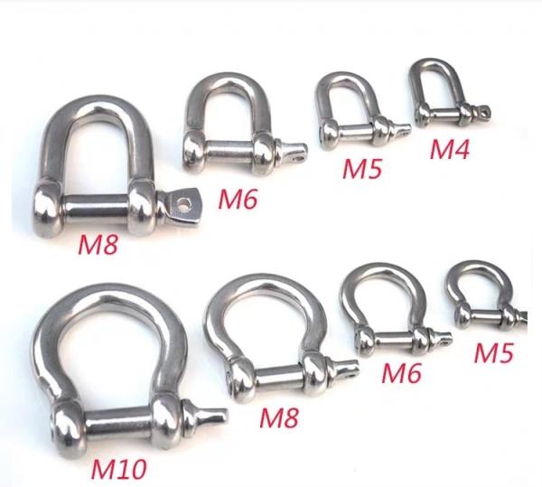 Tipo de segurança de parafuso grilhões G210 galvanizado a quente de subida de parafuso marinho Pin Bow Chain