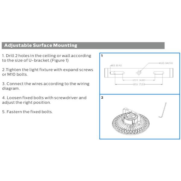 SMD2835 LED High Bay Light IP65 Aluminium 140LPW 200W For Logistic Centre