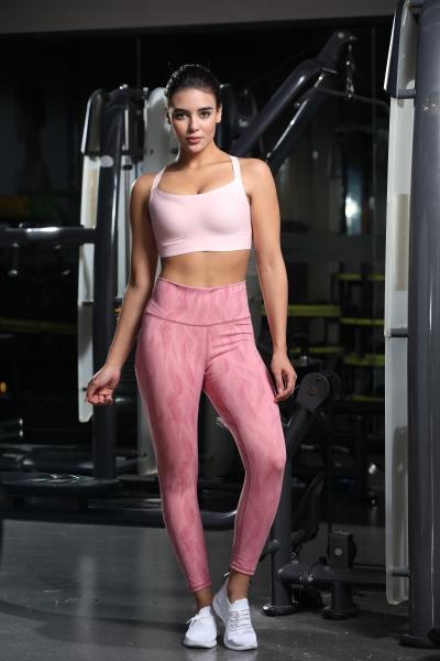Nylon / Spandex Recycled Sports Bras Breathable For Workout