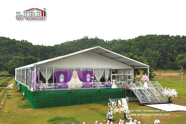 barraca luxuosa da cerimônia de casamento da largura de 20m para 500 pessoas dos banquetes de casamento da capacidade
