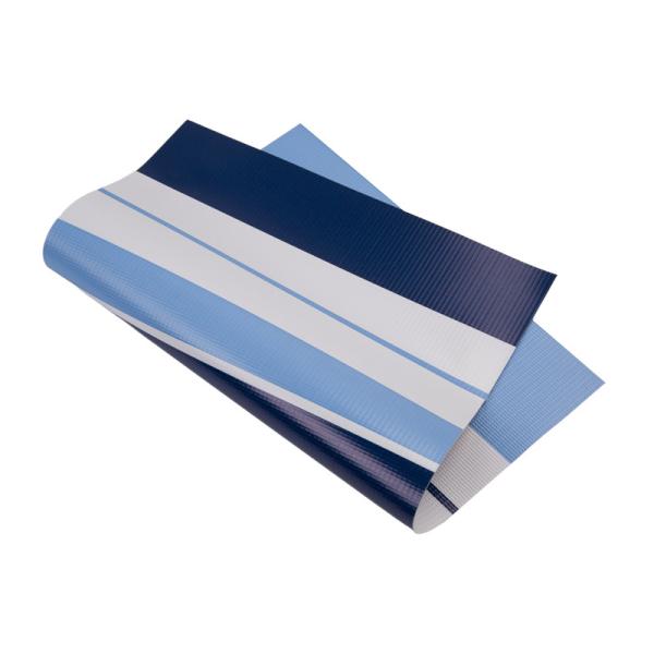 Lightweight Flexible PVC Striped Tarpaulin 500DX500D 18X12 500G PVC Coating