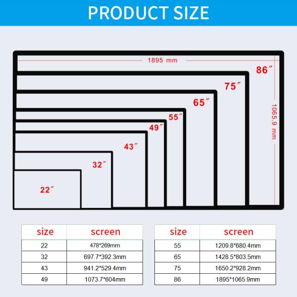 49 Inch Indoor Advertising Player Reliable Wall Advertising Display TUV