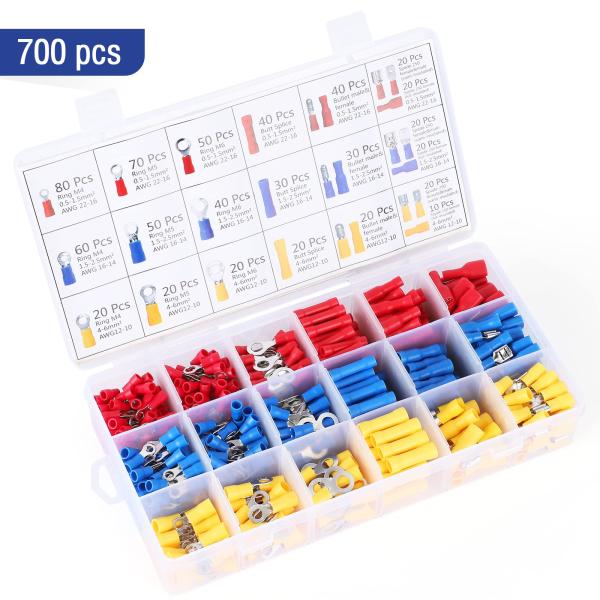 Automotive Black Wire Crimper Set AWG 20-10 With Insulated Terminals