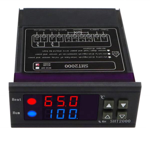 Dual Digital Temperature Humidity Controller AC 110V 220V Thermostat Humidistat Therometer Hygrometer
