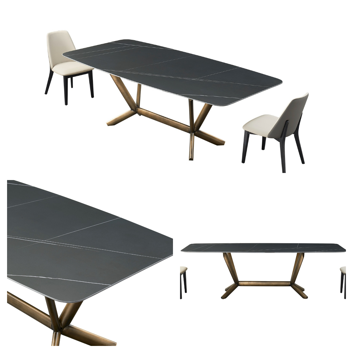 Foshan Furniture Modern Home Furniture Dinning Table Chair Restaurant Kitchen Dining Table Set Dining Chair For Living Room