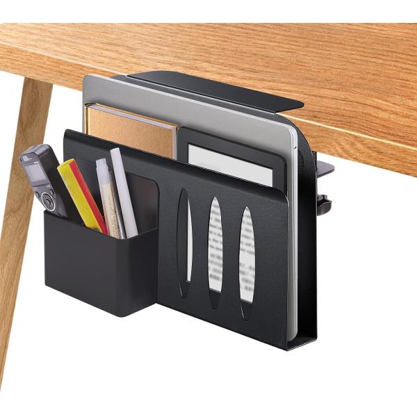 Entreposage sous bureau, organisateur suspendu en acier, plateau de gestion de câbles sans perceuse, porte-ordinateur portable