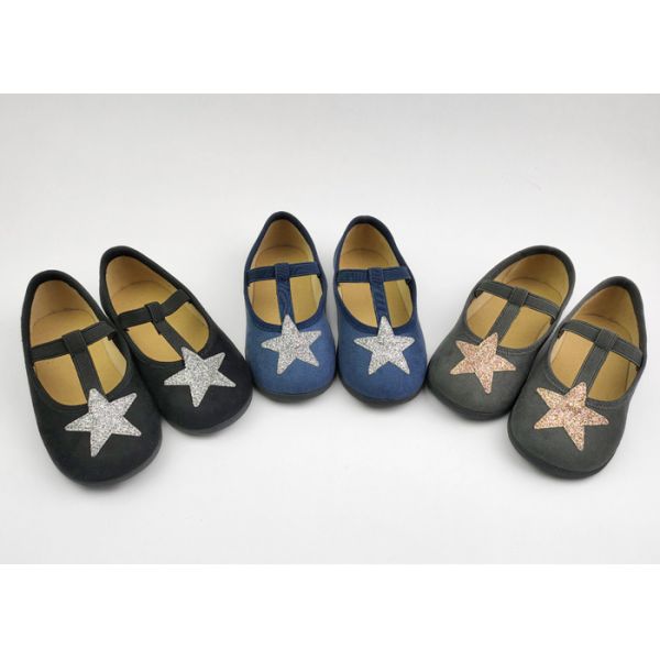 T Strap Round Toe Slip On Kids Sandals Shoes