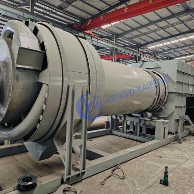 Forno de carbonização de casca de nozes com 0% de umidade Máquina de refrigeração de rolos / sistema de controle PLC Temperatura 550oC