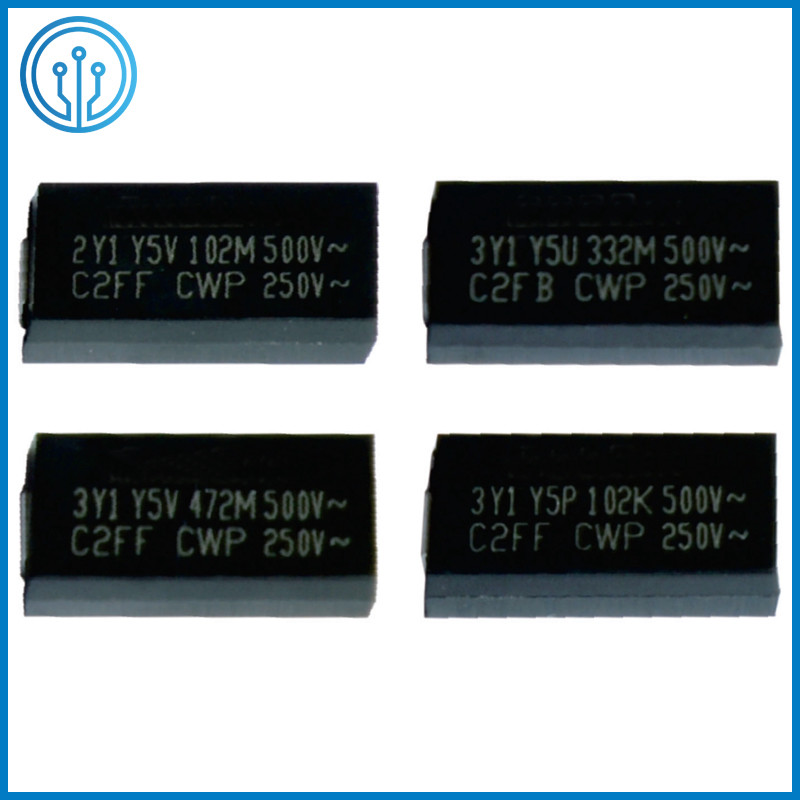 конденсатор 500VAC 10-4700pF Y5P Y5U Y5V безопасности обломока заключения 11.4x6.0mm пластиковый