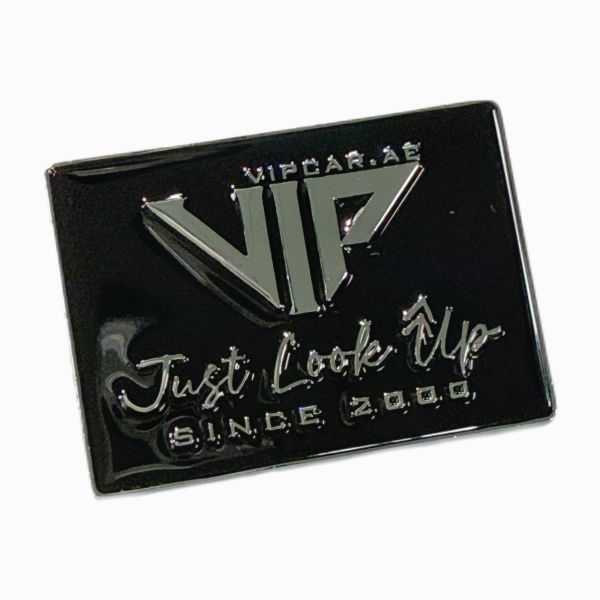 Embossed Metal Logo Tags Three Dimensional Metal Name Plaques