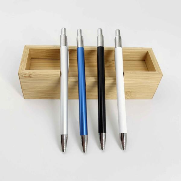 Wholesale Advertising Press Logo Ball Pen 1.0mm Colorful Retractable Ballpoint Pen