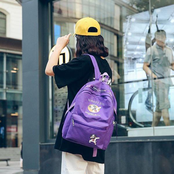 New women's backpack casual all-purpose nylon backpack large capacity college wind student bag