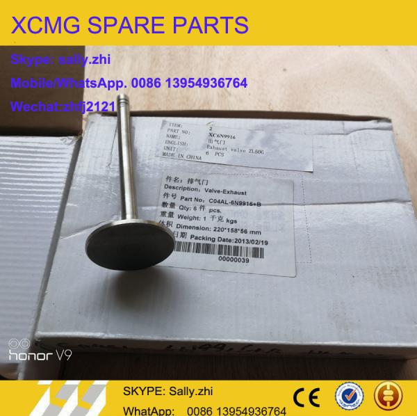 XCMG Exhaust valve , XC6N9916/C04AL-6N9916+B, XCMG spare parts  for XCMG wheel loader ZL50G