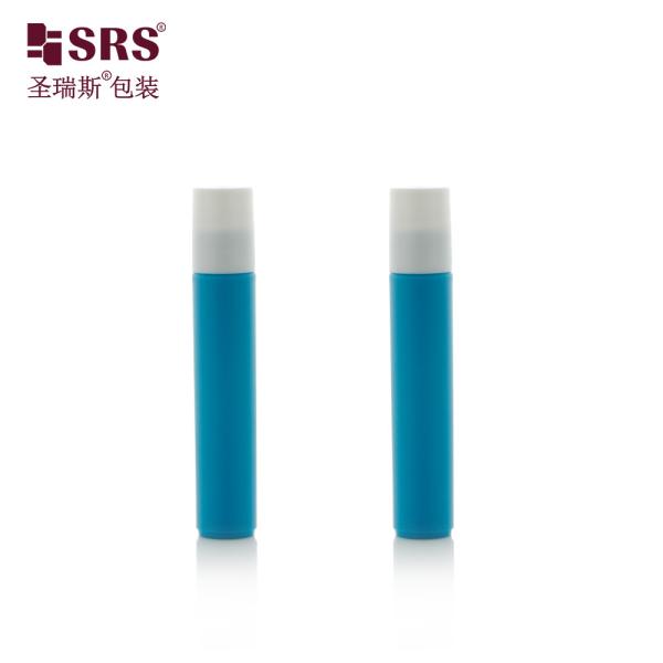 7ml Smooth White Plastic Roll On Bottle With Screw On Cap For Essential Oil