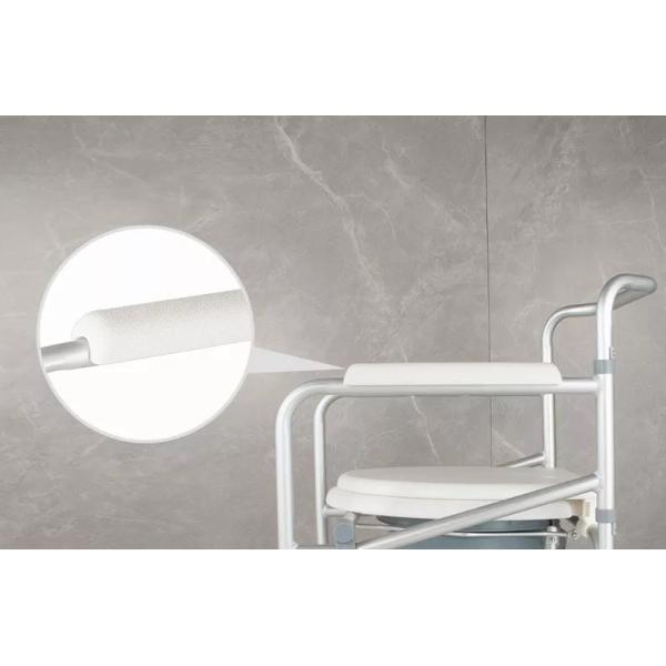 Прибор реабилитации прикованного к постели медицинского стула туалета стальной портативный