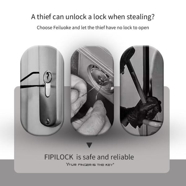 Замок отпечатка пальцев замка U9 Motocycle Bick u умный водоустойчивый
