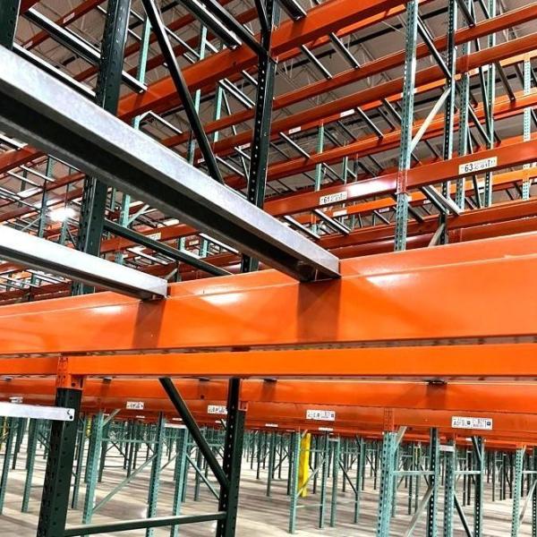 3-6 inch Step Beam Boltless Teardrop Steel Pallet Racking For Warehouse System Floor Storage