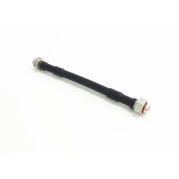 4.3-10 Male RF Coaxial Connector Straight Clamping Connectors 50Ω Impedance