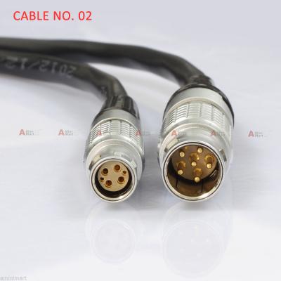 2B Male 6-Pin LEMO to 1B Female cable for RED Scarlet Epic