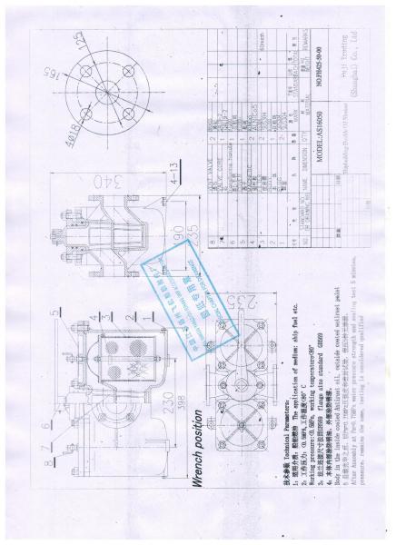 SHIPBUDING -CAST IRON DUPLEX OIL STRAINERS-DOUBLE OIL FILTER-DUPLEX OIL FILTER MODEL:AS50 PN16 CB/T425-94 MADE IN CHINA