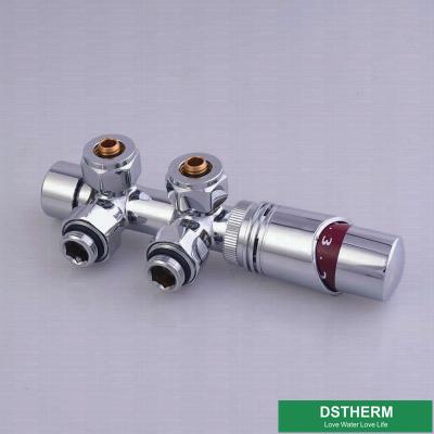 Tipo mais pesado Shinning temperatura termostática TRV de bronze reto da cor preta H com a válvula do radiador ouvida