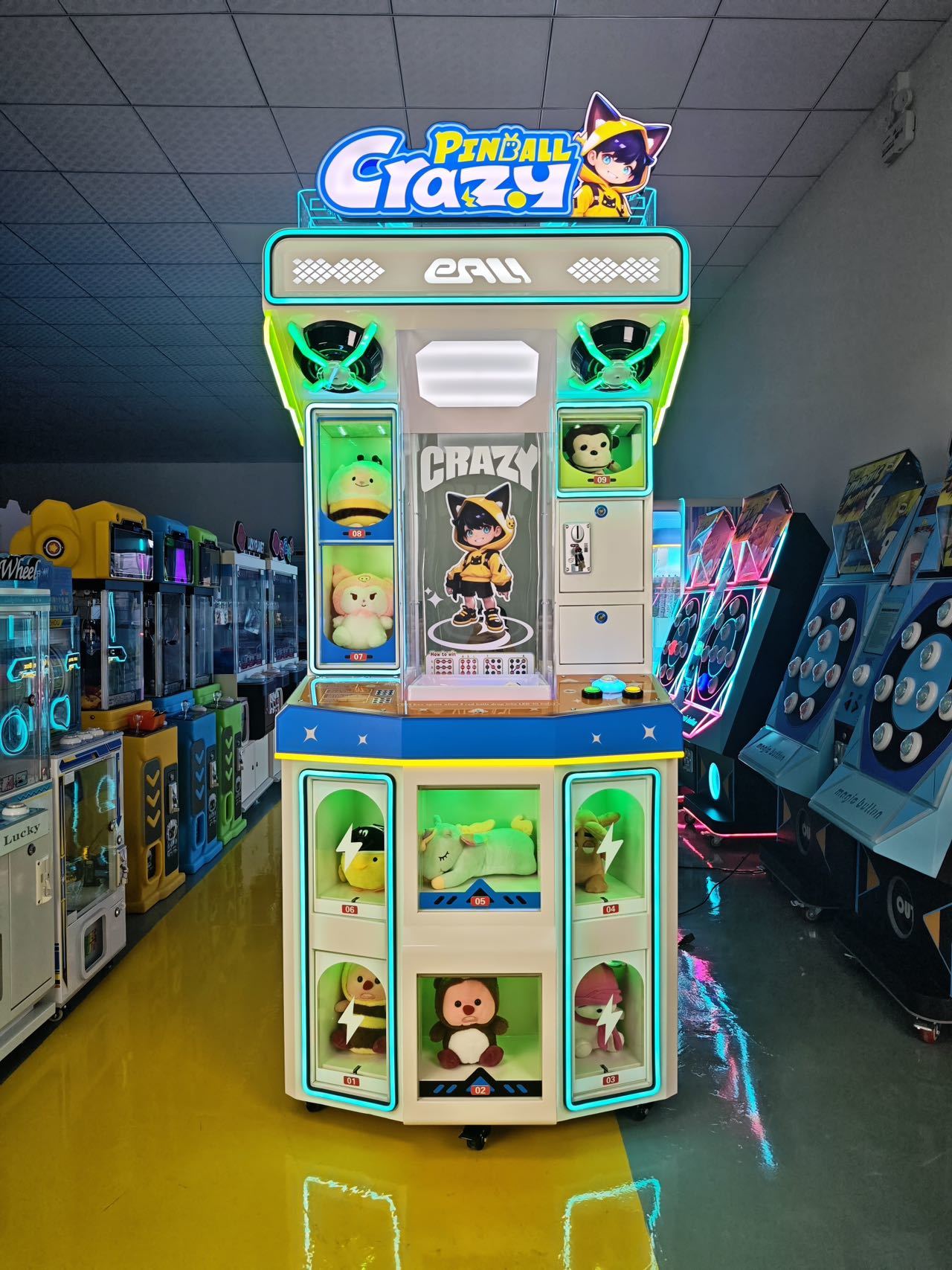 Stable Running Crazy Pinball Machine, High Playability for Indoor Playground Venue