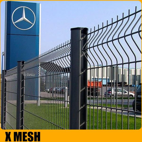 Сцинкованный 3D изогнутый забор сварный сетка забор с почвенным столбом