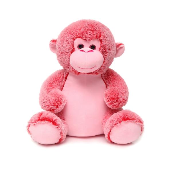 18 Inch Bright Pink Big Stuffed Monkey Plush Toy Soft Cotton High Quality PP Filling One Cutest Gifts Dogs Elephants Sloths