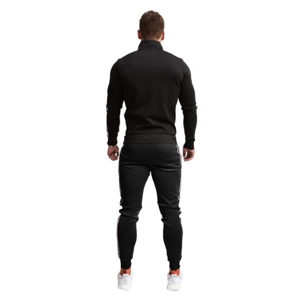 65% cotton 35% polyester Male Athletic Full Zip Tracksuit Digital Sublimation Transfer Printing