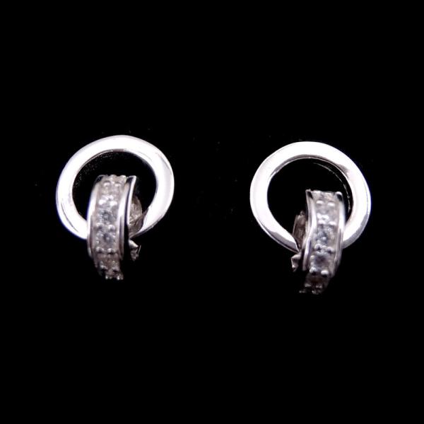 Girl Personalized Sterling Silver Stud Earrings / Pure 925 Silver Two Round Earrings