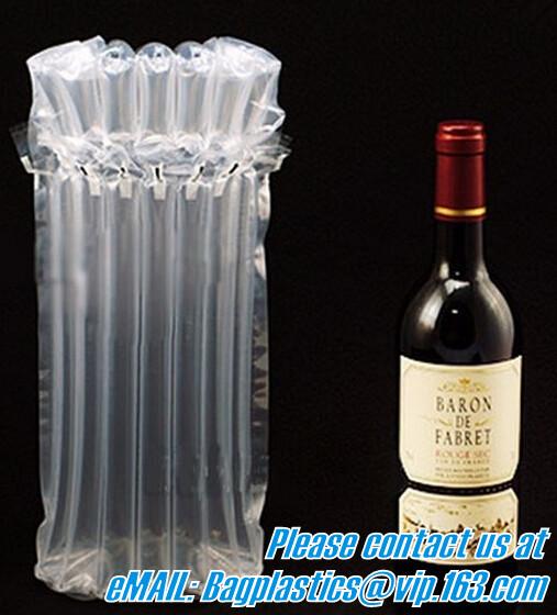 inflatable air bag for wine bottle, wine bottle air bag transport protective shock resistant cushion hand bag packaging,