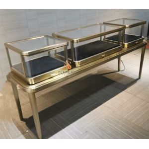 Заключимые витрины ювелирных магазинов 2 двери 1 полка Электрический или обычный замок