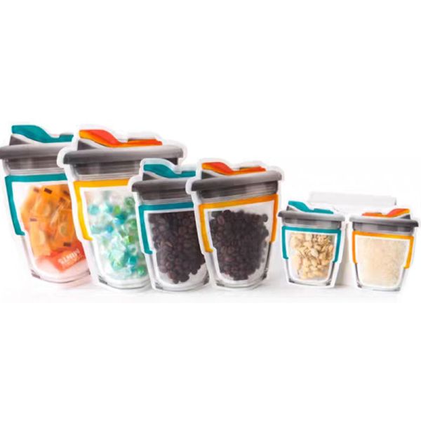 OEM Reusable Sealed Mason Bottle Ziplock Bags For Candy Cookies