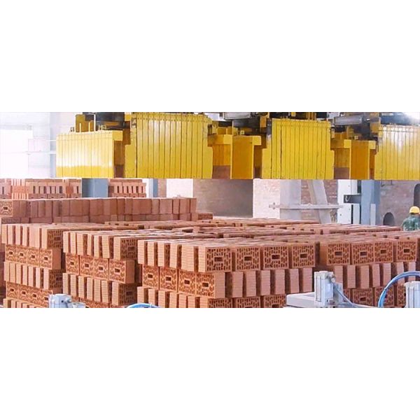 Automatic Brick Packaging System with Multi-head Synchronous Operation, 25.82 kW Power, and 15,500 kg Machine Weight